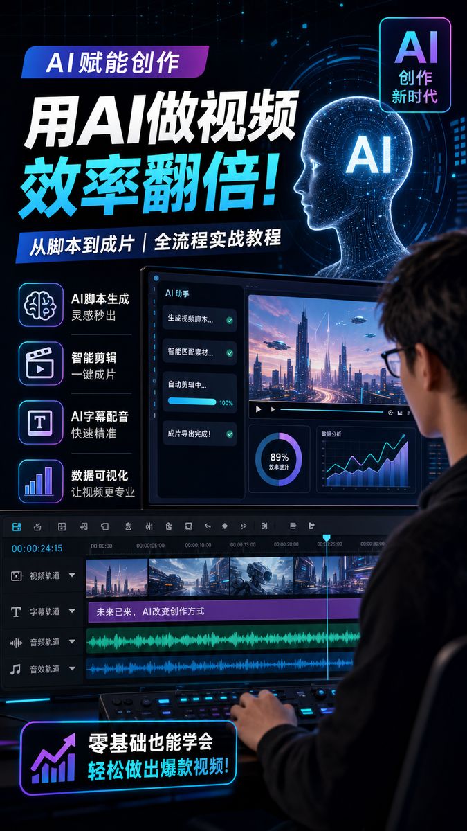 91传媒-AI视频剪辑教程传媒